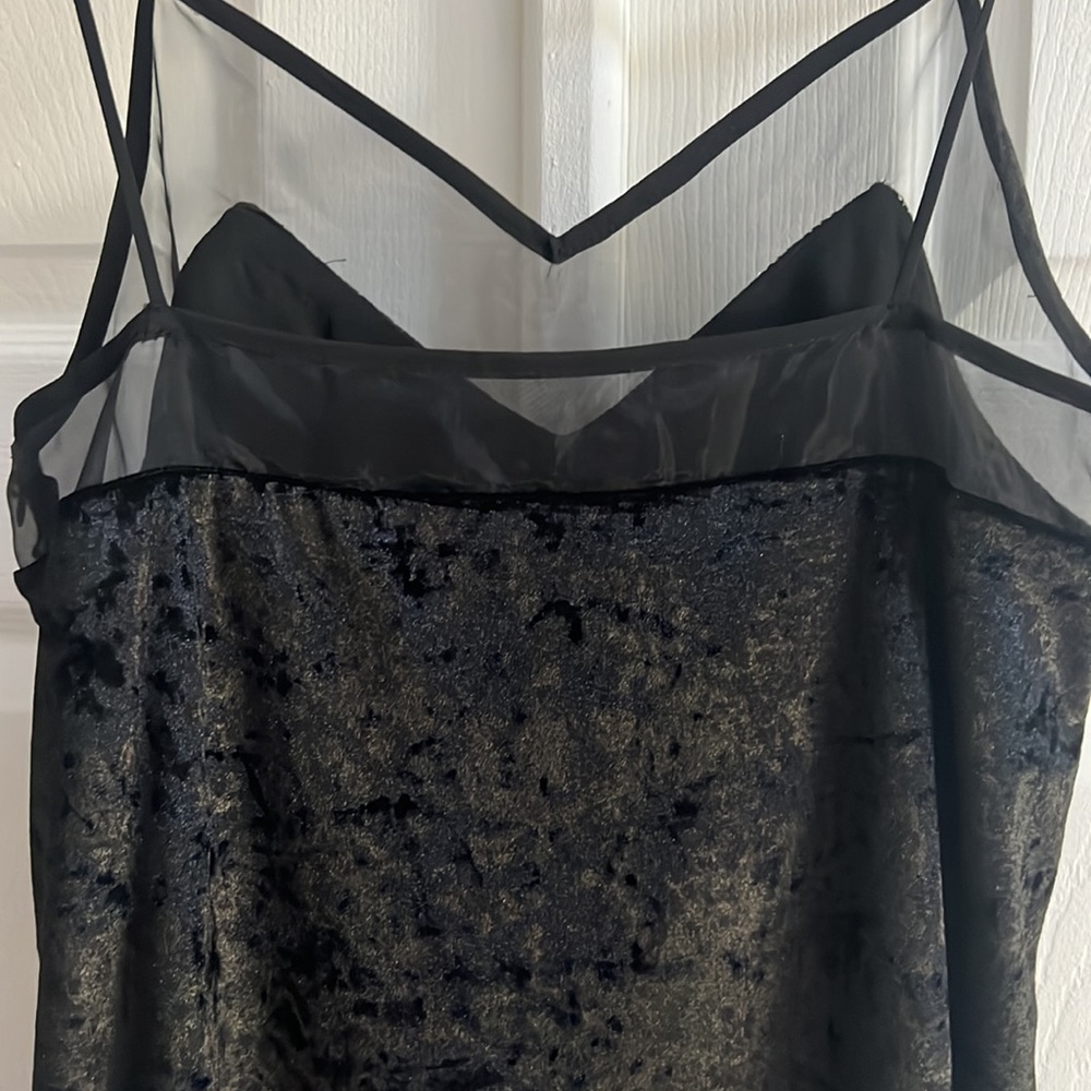Lulus velvet and sheer baby doll dress - Picture 7 of 8